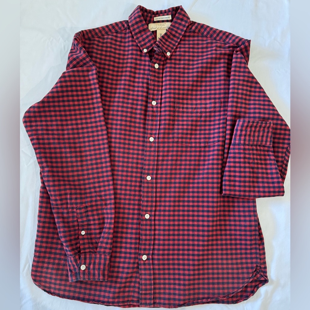 H&M Red and Black Plaid Men's Shirt